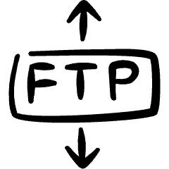 Data Transfer Ftp Icon from Freehand Set