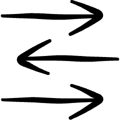 Data Transfer Horizontal Icon from Freehand Set