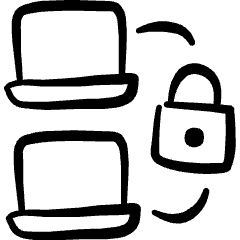 Network Connection Locked Icon from Freehand Set