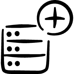 Server Add Icon from Freehand Set