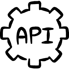Server Api Setting Icon from Freehand Set