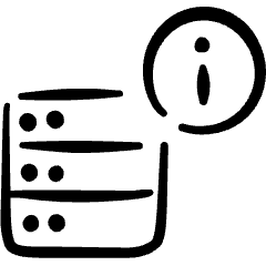 Server Information Icon from Freehand Set