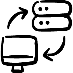 Server Monitor Exchange Icon from Freehand Set