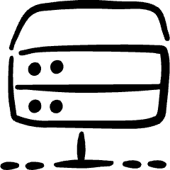 Server Icon from Freehand Set