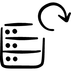 Server Refresh Icon from Freehand Set