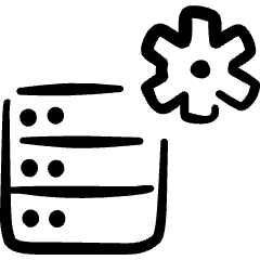 Server Settings Icon from Freehand Set