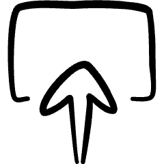 Upload Button Icon from Freehand Set