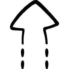 Upload Dash Arrow 1 Icon from Freehand Set