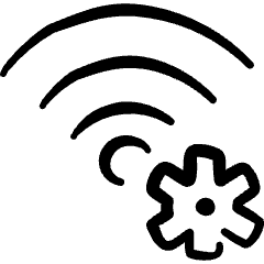 Wifi Settings Icon from Freehand Set