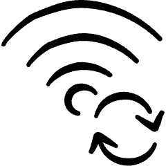 Wifi Sync Icon from Freehand Set