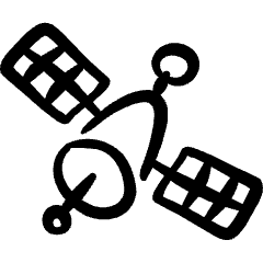 Wireless Satellite Icon from Freehand Set