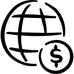 Worldwide Web Cash Icon from Freehand Set