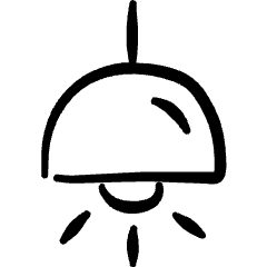 Ceiling Lamp 2 Icon from Freehand Set