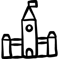 Landmark Paliament Hill Canada Icon from Freehand Set