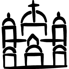 Landmark Berlin Cathedral Icon from Freehand Set