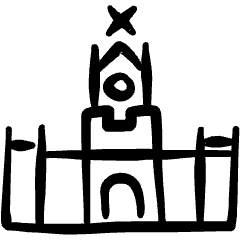 Landmark Cathedral Icon from Freehand Set