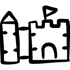 Historical Building Castle 1 Icon from Freehand Set