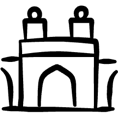 Landmark Nasir Ol Molk Mosque Iran Icon from Freehand Set