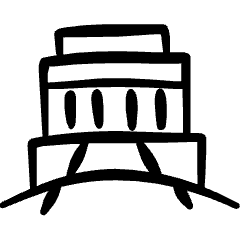 Official Building 3 Icon from Freehand Set
