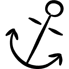 Various Building Anchor Icon from Freehand Set