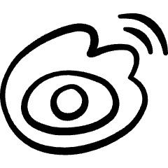 Chat Meeting Application Sina Weibo Icon from Freehand Set