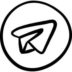 Chat Meeting Application Telegram Icon from Freehand Set