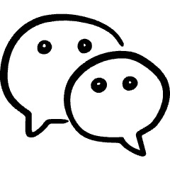 Wechat Icon from Freehand Set