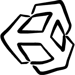 Developer Tool Unity Game Engine Icon from Freehand Set
