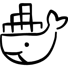 Front End Developer Tool Docker Icon from Freehand Set