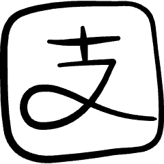 Payment Alipay Icon from Freehand Set