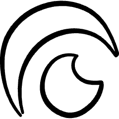 Streaming Platform Crunchyroll Icon from Freehand Set