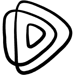 Streaming Platform We Tv Icon from Freehand Set