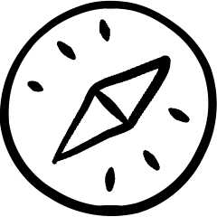 Web Browser Safari Icon from Freehand Set