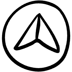 Compass Direction Icon from Freehand Set