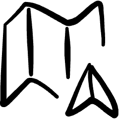 Maps Navigation Icon from Freehand Set