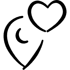 Style Three Pin Heart 1 Icon from Freehand Set