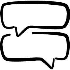 Conversation Chat Icon from Freehand Set