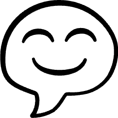 Messages Bubble Smile Icon from Freehand Set