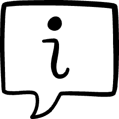 Messages Bubble Square Information Icon from Freehand Set