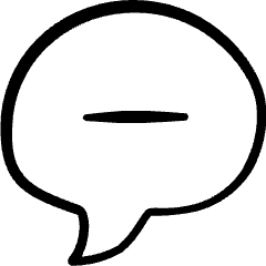 Messages Bubble Subtract Icon from Freehand Set