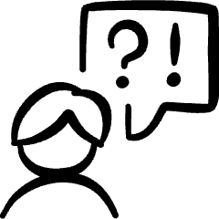 Messages People Man Question Exclamation Icon from Freehand Set