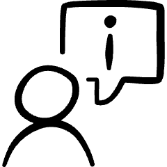 Messages People Person Bubble Information Icon from Freehand Set