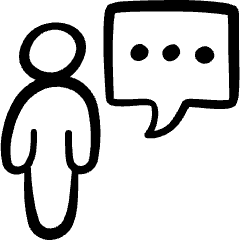 Messages People User Bubble Square Dots Icon from Freehand Set