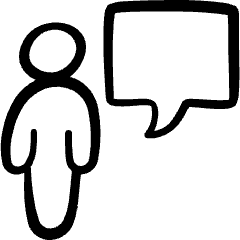 Messages People User Bubble Square Empty Icon from Freehand Set