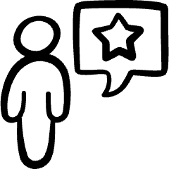 Messages People User Star Icon from Freehand Set