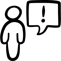 Messages People User Warning 1 Icon from Freehand Set