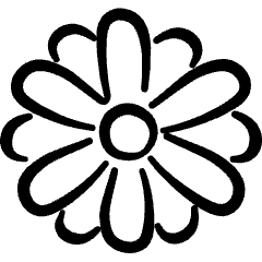 Emoji Flower Icon from Freehand Set