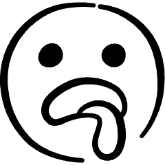 Smiley Drool 1 Icon from Freehand Set