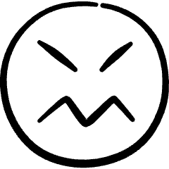 Smiley Evil Icon from Freehand Set