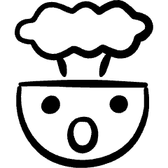 Smiley Explosion Icon from Freehand Set